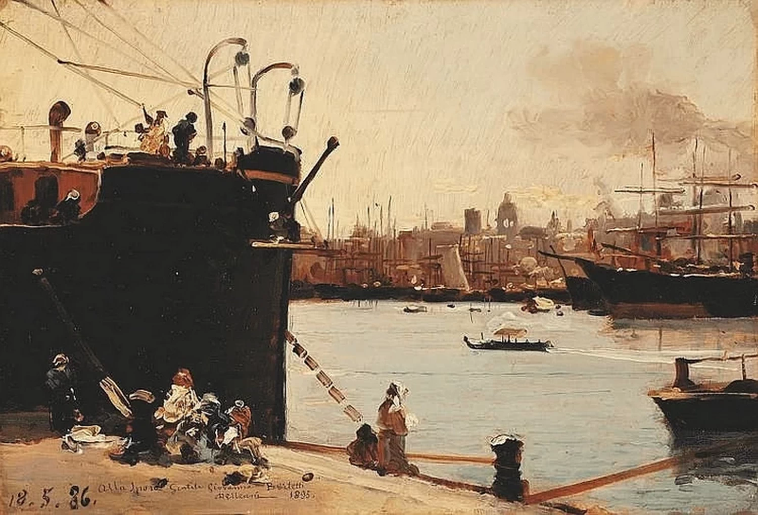 Nel porto di Genova